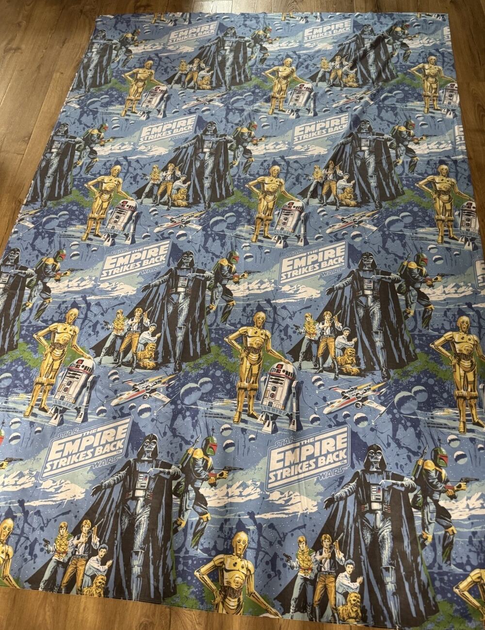 Vintage 1979 Star Wars Empire Strikes Back Flat Sheet Only Clean Vibrant Color
